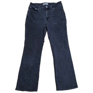 Madewell Curvy Kick Out Jeans Women's Size 28 Black Dark Wash Straight Leg Denim